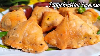 Mini Punjabi Samosa Recipe  Perfect Iftar Special  Crispy Aloo Samosa  Khuranakitchen [upl. by Kcerred]