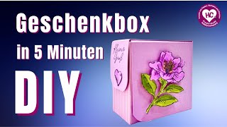 Einfache kleine Geschenkbox  DIY in wenigen Schritten [upl. by Quinton]