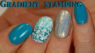 206 Gradient stamping  Gelpolish  Dutchnailss [upl. by Dreyer]