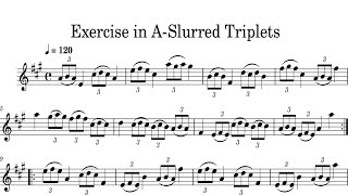 Best Exercise For Triplets and SlursViolin l Metronome 6080100120 BPM HoneymanTutor l V4 Violin [upl. by Halimak]