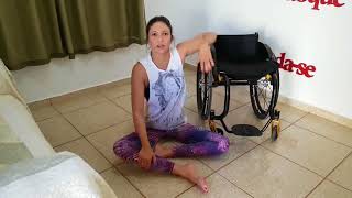 paraplegic woman transfer to floor [upl. by Wessling]