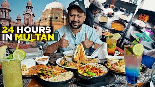 Ghanta Ghar Street Food amp Best Buffet at Belmorris Hotel  24 Hours in Multan Pakistan [upl. by Ettenyar877]