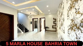 5 marla brand new beautiful house for sale in BAHRIA TOWN LAHORE [upl. by Akeyla]