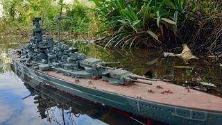 RC German Battleship Tirpitz 1350 [upl. by Sheley]