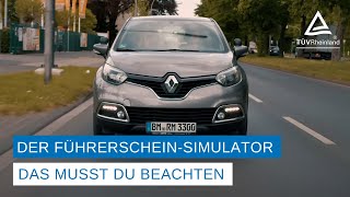 Praktische Fahrprüfung  Der FührerscheinSimulator  Das musst du beachten [upl. by Nahtanoy160]