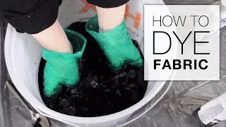 How to Dye Fabric Immersion Dye Technique Tutorial [upl. by Nassah]