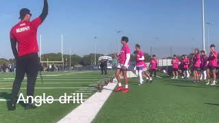 Chris Sailer kicking camp in Dallas during the fall [upl. by Dhumma]