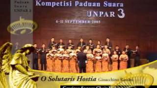 Gracioso Sonora Choir  O Salutaris Hostia  KPS UNPAR 2005 [upl. by Nileve315]