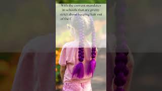 School Braids with Purple Highlights Easy Stylish Hair Ideas [upl. by Fari]