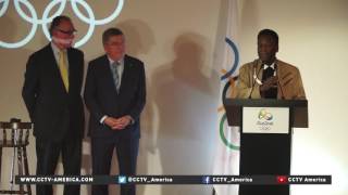 Pele awarded Olympics highest honor as games near [upl. by Atnoid]