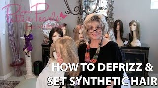 How to defrizz and set synthetic hair and what tools you need [upl. by Norda]