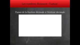 Nombres décimaux  écriture décimale et fraction décimale [upl. by Jarin304]