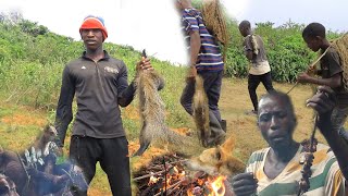 See how Baganda tribe successfully HUNT to SURVIVE amp Roast their MEAT unchanged for 100000years [upl. by Mauralia626]