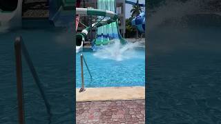 JAMAICA WATER SLIDE riu caribbean sun ja fun goodvibes happy travel resort ￼trending [upl. by Eanom]