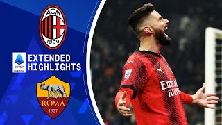 AC Milan vs Roma Extended Highlights  Serie A  CBS Sports Golazo [upl. by Dacia382]