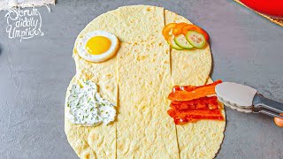 Fold Your Tortillas Like THIS  3 Quick amp Easy Wrap Recipes For Breakfast Dinner amp Dessert [upl. by Elli779]