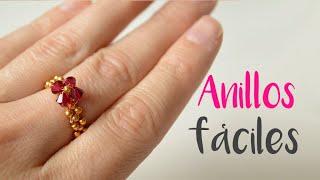 ANILLOS FÁCILES con bolitas y alambre 236 😍😍 [upl. by Nnairet304]