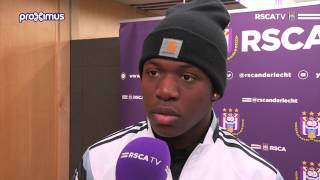 Dendoncker amp Leya Iseka after the game against SVZW [upl. by Gearard]