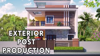 Exterior Architecture Postproduction in Photoshop [upl. by Yevrah230]