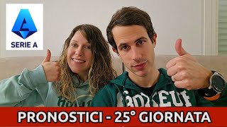 Risultati Pronostici 24a Giornata amp Pronostici 25a Giornata Serie A [upl. by Airdnoed]