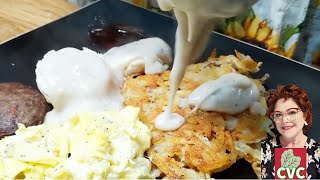 quot30Minute Big Country Breakfast  Homemade Hashbrowns  Oldfashioned Country Cookingquot [upl. by Saunders108]