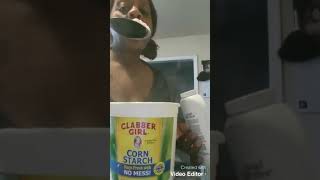 Clabber girl and baby powder  BIG SPOONFUL  MESSY mrs starch [upl. by Aniahs475]