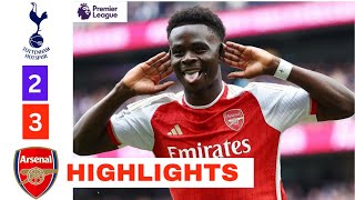 Tottenham vs Arsenal HIGHLIGHTS 23 Havertz Romero Son amp Saka Goal [upl. by Lanae521]