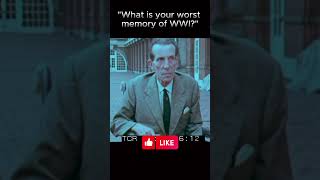 British WW1 Veteran Shares His Worst Memory  ww1 history shorts interesting [upl. by Fortunia51]