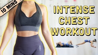 BEST DUMBBELL CHEST EXERCISES AT HOME No Equipment Needed [upl. by Kikelia]