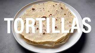 Wrap Teig Tortillas selber machen  Rezept [upl. by Gothart645]