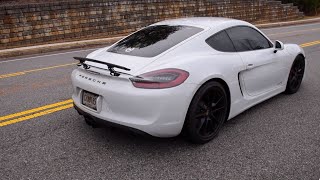 Porsche Cayman GTS loud sports exhaust sounds [upl. by Reprah]