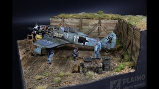 FockeWulf 190 Maintenance Airfield  Diorama 148 [upl. by Arliene]