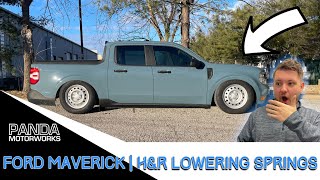 Lower Your Ford Maverick  HampR Lowering Super Sport Springs Install [upl. by Stoeber]