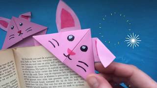 ★ DIY BOEKENLEGGER VOUWEN MET PAPIER ★ KNUTSELEN MET PAPIER ★ ORIGAMI EASY ★ KNUTSELEN PASEN [upl. by Hteazile]