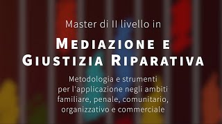 Cosa dicono i corsisti del Master in Mediazione e Giustizia Riparativa [upl. by Niven]