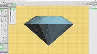 Metasequoia 4 メタセコイア４ 「ダイヤモンド」を作ってみる [upl. by Einneb]