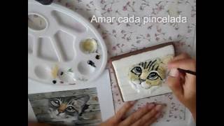 Cómo diluir los colorantes alimentarios para pintar sobre glasa o fondant [upl. by Candis]