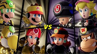 Mario Strikers Battle League  Team Mario vs Team Toad Hard CPU [upl. by Eseryt]