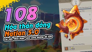 Chi tiết 108 Hỏa Thần Đồng Natlan 50  Có chia mini map cung đường dễ lụm  Natlan 50 [upl. by Yrrot]