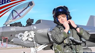 Female Fighter Pilot to fly the F35C CarrierBased CV [upl. by Oilasor]