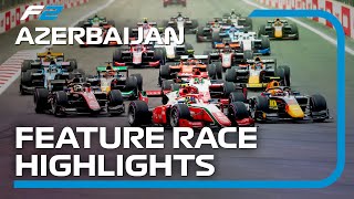 F2 Feature Race Highlights  2023 Azerbaijan Grand Prix [upl. by Melinde]