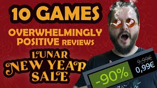 Steam New Lunar Year Sale  10 Discounted Games with Overwhelmingly Positive Reviews [upl. by Netsirc]