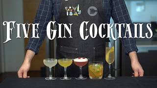 The 5 Easiest GIN Cocktails to Make at Home [upl. by Suzie]