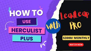 LeadsLeap Learn how to use HercuList Plus amp LeadsLeap [upl. by Calderon]