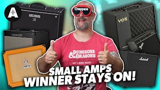 Affordable Guitar Amp Blindfold Shootout  Winner Stays On [upl. by Roybn]