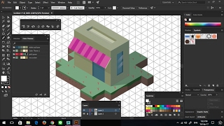 วาด isometric ใน illustrator [upl. by Ennylcaj]