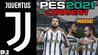 😨 SUAREZ MORDE CHIELLINI  200 MILIONI SPESI PES 2021 CARRIERA ALLENATORE JUVENTUS 2 [upl. by Donnie]