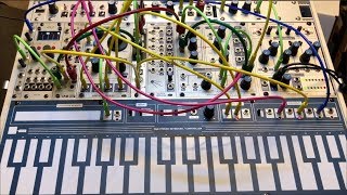 West Coast Modular  Sputnik Touch Keyboard Oscillator 4Tap Delay Make Noise LxD WMD ToolBox [upl. by Barbaraanne]