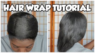 HOW I WRAP AND UNWRAP MY RELAXED HAIR  nighttime routine to preserve straight flat ironed hair [upl. by Osmond346]