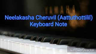 Neelakasha Cheruvil Aattuthottilil Keyboard Note [upl. by Dranyam]